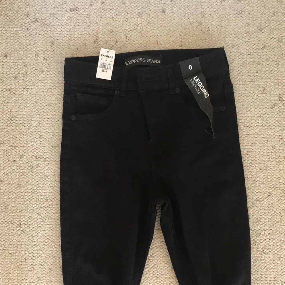 Express jeans high rise leggings